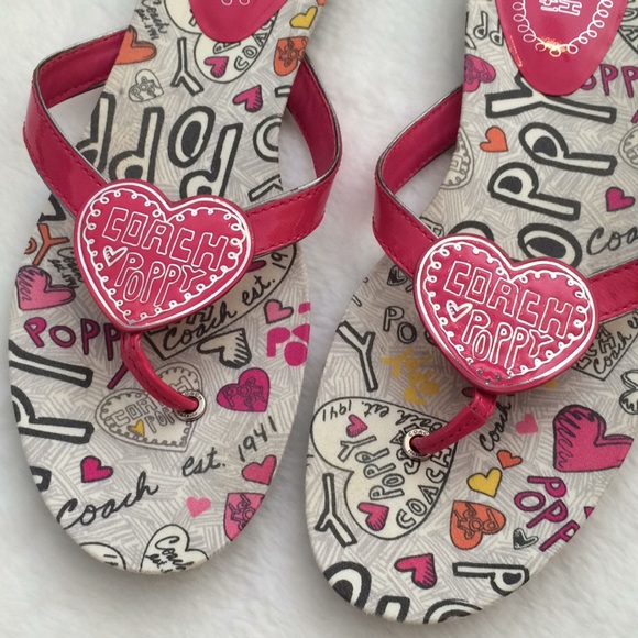 Coach Poppy Sophie flip flops - Picture 2 of 3